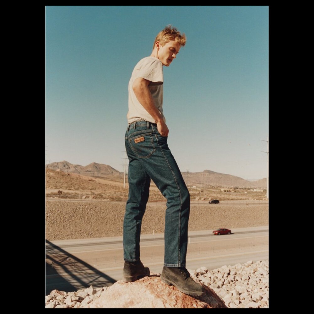 Wrangler Men's Texas Rooted Collection Classic Straight Blue Jeans 32x32